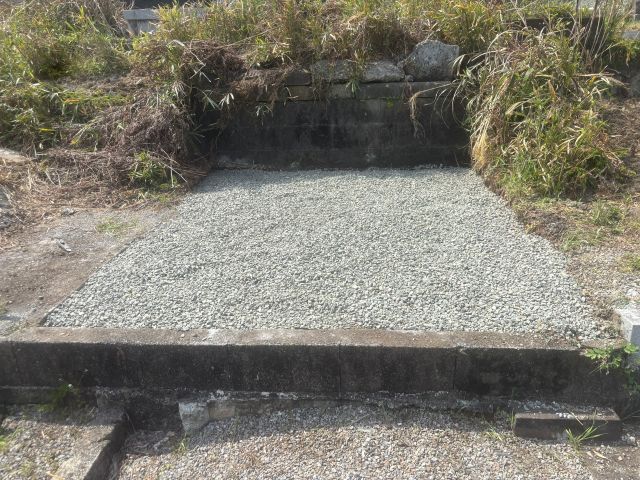 大垣市勝山北墓地　お墓じまい工事